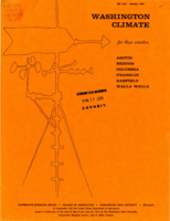 Washington climate (for these counties: Asotin, Benton, Columbia, Franklin, Garfield, Walla Walla)
