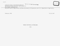 Weed control in forages 1962