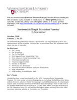 Snohomish/Skagit Extension Forestry E-Newsletter, October 2008