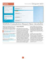 NARA Newsletter, Volume 3.8