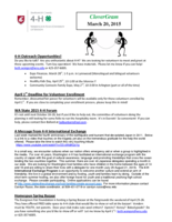 CloverGram, March 20, 2015