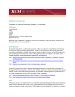 RCM News, October 2014
