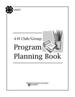 4-H Club/Group Program Planning Book