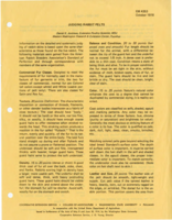 Judging rabbit pelts