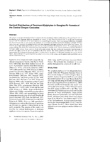 Vertical distribution of dominant epiphytes in Douglas-fir forests of the central Oregon Cascades