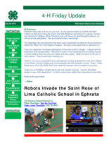 4-H Friday Update, July 26, 2013