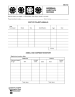 Breeding livestock record