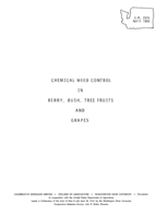 Chemical weed control in berry, bush, tree fruits and grapes