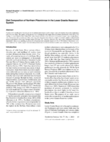 Diet composition of northern pikeminnow in the Lower Granite Reservoir system
