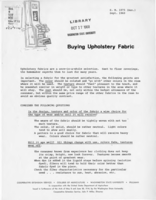 Buying upholstery fabrics