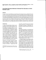 Using mark-recapture methods to estimate fish abundance in small mountain lakes