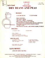 Let's cook dry beans and peas