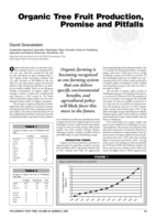 Organic tree fruit production, promise, and pitfalls