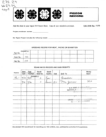 Washington state club record: Pigeon project