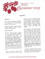 Cranberry Vine, June 2018