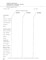 Herbicide evaluation sheet