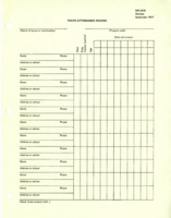 Youth attendance record