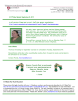 4-H Friday Update, September 9, 2011