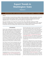 Export trends in Washington State: Volume 6
