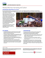 Residual Biomass Harvesting and Carbon