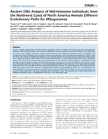 Ancient DNA analysis of mid-Holocene individuals from the Northwest Coast of North America reveals different evolutionary paths for mitogenomes