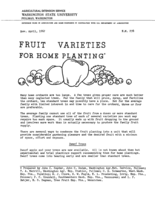 Fruit varieties for home planting