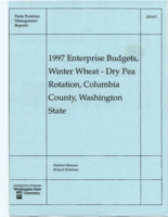 1997 enterprise budgets, winter wheat-dry pea rotation, Columbia County, Washington State