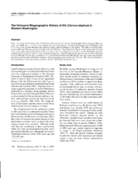 The Holocene biogeographic history of elk (Cervus elaphus) in Western Washington