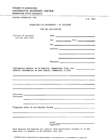 Operation 4-H friendship El Salvador: Pen pal application