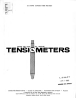Making and using soil moisture tensiometers