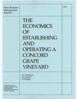 The economics of establishing and operating a concord grape vineyard