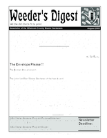 Weeder's Digest, August 2005