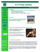 4-H Friday Update, August 19, 2016