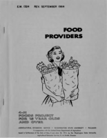 Food providers: 4-H foods project for 15 year olds and over