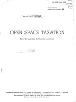 Open space taxation: How to calculate its benefits and costs