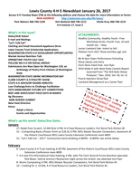 Lewis County 4-H E-Newsblast, January 2017