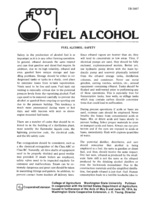 Fuel alcohol: Safety