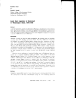 Lead Shot Ingestion in Waterfowl in Washington State, 1978-1979