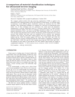 A comparison of material classification techniques for ultrasound inverse imaging