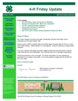 4-H Friday Update, October 14, 2016