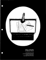 Public speaking: 4-H member manual