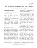 How to reduce poisoning of bees from pesticides