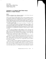 Comments on an Apparent Sharp-Tailed Grouse Movement in Eastern Montana