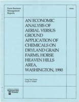 An economic analysis of aerial versus ground application of chemicals on dryland grain farms, Horse Heaven Hills area, Washington, 1990