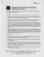 Washington state 4-H/youth program policy
