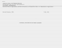 Control for insects in home gardens