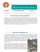 Shore Stewards News, Jefferson and Clallam Counties, WA, Issue 86
