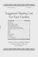 Suggested reading list for farm families