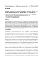 Smart polymers and nanocomposites for 3D and 4D printing