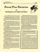 Forest Tree Nurseries in Washington and Adjacent States